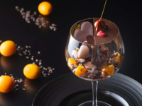 ＜平日予約＞【期間限定デザートセット】～エクリプスショコラ ～濃厚なショコラと柑橘のパルフェ～（カフェ付）