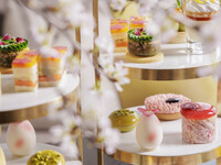 【3/1～ Cherry Blossom Spring Afternoon Tea】 with a glass of sparkling wine after 6:30pm