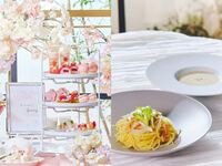 【パスタランチ】桜色のストロベリーアフタヌーンティー（平日）