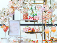 ＜土日祝＞『桜色のストロベリーアフタヌーンティー』 スイーツでお花見気分！～桜といちごが奏でる心ときめくひとときを～　マリアージュフレール1杯＋その他ドリンクお替り自由