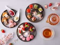 【土日祝：季節のアフタヌーンティー】3～4月限定 いちご×桜のスプリングアフタヌーンティー