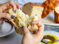  [Rich Course] Dinner course with charcoal-grilled steak, fresh fish, and homemade focaccia