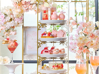 ＜土日祝＞『スペシャルデザート＆スペシャルドリンク付き桜色のストロベリーアフタヌーンティー』 スイーツでお花見気分！～桜といちごが奏でる心ときめくひとときを～　マリアージュフレールもお替り自由