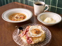 【BREAKFAST】 Breakfast set: 3 courses, weekdays only