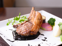 3/4～5/31ランチ「セゾン」仔羊のローストとオードブル、スープ、デザートなど全7品