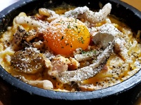 【TVラビットで紹介された濃厚石焼きカルボナーラ】期間限定コース＋嬉しい乾杯スパークリングワイン付