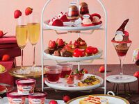 【★2月土日祝：組数限定価格販売★いちご＆チョコ・バレンタインルージュのミニパフェ付】ストロベリー＆チョコレートのアフタヌーンティーwithハーゲンダッツ（2時間カフェフリー2/4～）