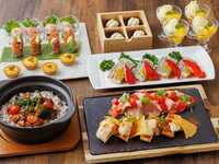 【シーズンコース/2時間/平日】お魚とお肉のWメインが楽しめる全6皿+選べる飲み放題