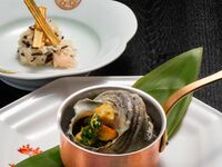 国産牛 特別季節懐石｜サザエとヒレステーキ60g