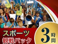 昼のスポーツ観戦パック3時間 （利用開始17時まで限定）