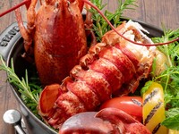Live lobster &Beefsteak120g course