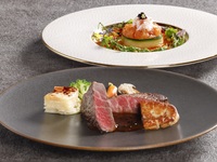 [Steak Dinner] Beef fillet steak as the main course + a glass of champagne for a toast