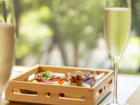 牛リブロース焼きしゃぶ丼×前菜の5点盛りなど 全5品　3,400円