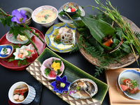 【おすすめ会席】山海の旬の食材をふんだんに使用した全8品　（税込18,000円）