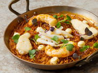 【Web予約・11:30限定/乾杯ドリンク付】【Lunch/Menu Fideua】フィデウア(ショートパスタのパエリア）コース