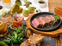[Meat x Night Afternoon Tea] Beef fillet steak, pasta, savory dishes, dessert + 2 hours all-you-can-drink