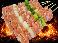 単品：ジャンボ鶏モモねぎま串／本(約140g)