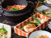 ＜テーブル席＞春限定｜乾杯酒付き桜海老の炊き込みご飯が楽しめる懐石ランチ