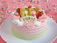 ひな祭りケーキ　直径15センチ