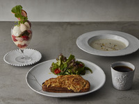 Sandwich Morning (Croque Monsieur) with Parfait Bambi [¥3,800 (excluding tax)]