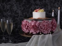 【스탠다드 기념일】12종/별하늘에 반짝이는 「애니버서리 케이크」테이블을 감싸는 천공의 운해 「이마쥬오드불」지상 120m의 무대에서 뽑는, 2명만의 애니버서리 코스