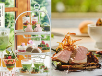 ◇【平日・ランチ付】抹茶と桜のアフタヌーンティ with 祇園辻利（カフェフリー4/1～）