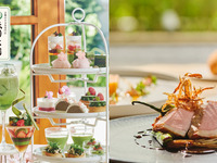 【土日祝・ランチ付】抹茶と桜のアフタヌーンティ with 祇園辻利（カフェフリー4/1～）