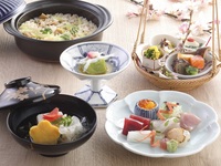 うえまち会席＋乾杯グラスシャンパン または おすすめの日本酒（3/1～）