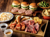 《3月中のご来店限定》3時間飲み放題&【限定ラベルラガービールプレゼント付！】オリジナルハンバーガー作り体験やサイドディッシュも充実！開放感のあるテラスで海を眺めながら手ぶらで楽しめる♪【アメリカンBBQプラン】