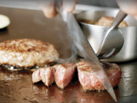 【ランチ限定】鉄板焼き最上級A５黒毛和牛ステーキ食べ放題