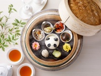 【九宝蒸籠蒸しランチ】中華粥とデザートもついて大満足