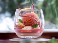 苺とチョコレートのパンナコッタパフェセット