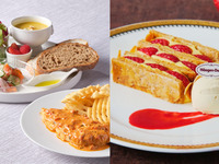 ♡メッセージプレート＆カフェフリープレゼント♡デザートに苺ミルフィーユ～ハーゲンダッツバニラアイス添え～＊メインが選べるカジュアルランチプレート