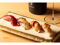 (Lunch) Nigiri course with Beer Free flow (90 Mins.)