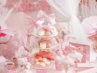 スペシャルベッドのお席🌸SakuraKitty Afternoontea~crystal~