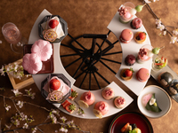 日本庭園を望みながら愉しむ 【Sakura Rose Afternoon Tea】