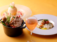 【ランチ】シェフズランチ＋乾杯ロゼスパークリングワイン