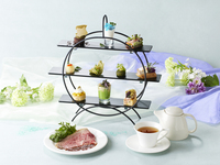 [Roast beef included] Summer green afternoon tea