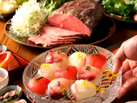 【夏季限定方案】以夏季美味「哈莫」為特色的宴會方案☆生魚片、和牛等 7,000 日圓（含無限暢飲）