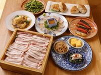 ー曜日限定タイムセールー　桜鯛とわかめのせいろ蒸しと海老・季節の天ぷらなど全12品【120分飲み放題】7,000円⇒5,500円(税込)