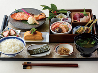 Silver salmon grilled with aged salt koji breakfast set