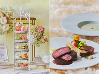 【ステーキランチ】初夏のいちごと抹茶アフタヌーンティー（平日）