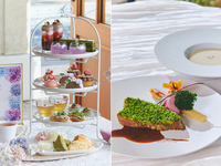 【ポークランチ】抹茶と紫陽花のアフタヌーンティー with 祇園辻利（平日）