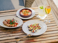Weekend Lunch course at Indoor terrace Dining Table