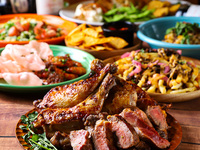 【豪華な宴会】Wメインを豪快に楽しむ！ビーフ＆マヒマヒステーキのプレミアムプラン☆飲放題付