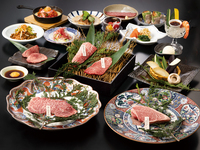 和牛の小皿と焼肉懐石コース