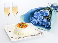 ＜個室＞プロポーズ・アニバーサリープラン｜ブルーローズ