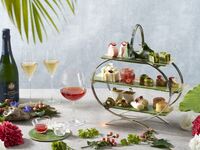Afternoon tea set (with a glass of champagne)