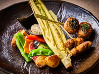 ◇（土日祝日）★四季彩ランチ★5月のおすすめ【ヤングコーンの炭火焼き　オリーブ豚バラ肉の新生姜焼き】＊5/1～31