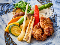 ◇（平日）★四季彩ランチ★6月のおすすめ【五三竹の炭火焼きとさつま雅の塩麹唐揚げ】＊6/1～30